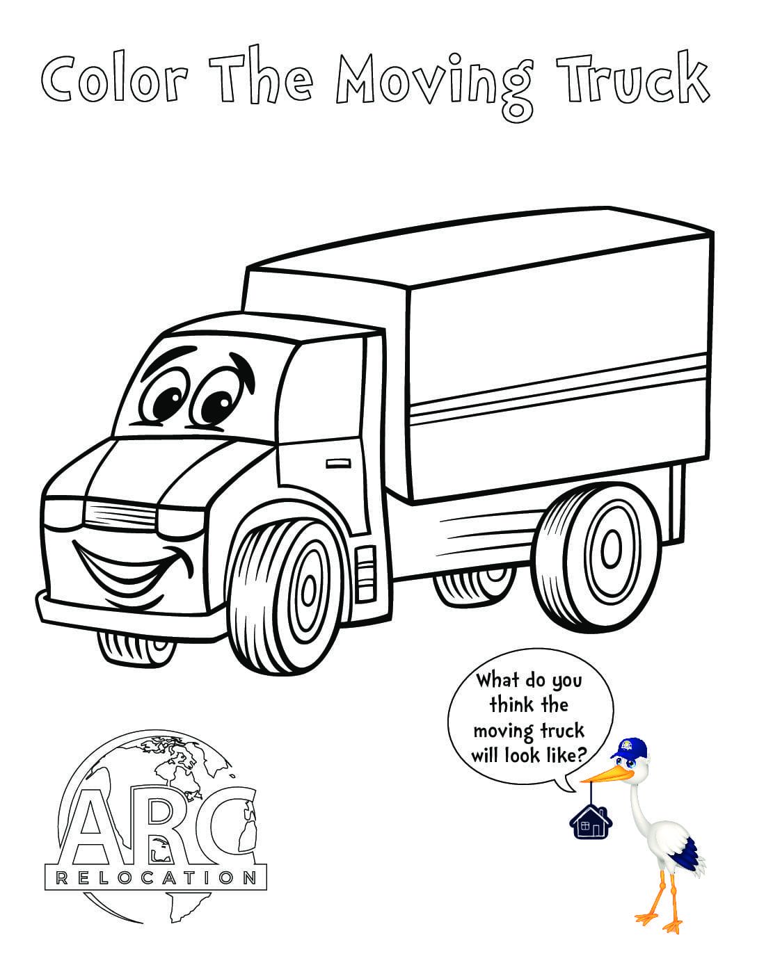 Color The Moving Truck